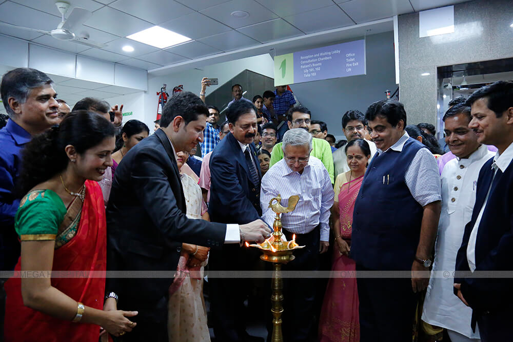 Omega Hospital inaugurated by Honorable Shri Nitinji Gadkari